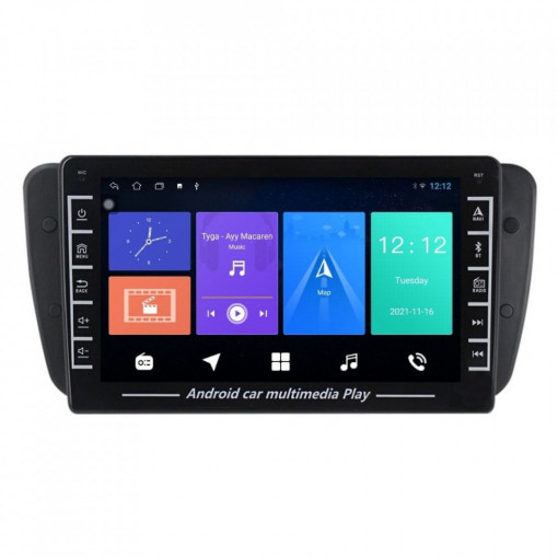 Navigatie dedicata cu Android Seat Ibiza IV 2008 - 2013, 1GB RAM, Radio GPS Dual Zone, Display HD IPS 8" Touchscreen, Internet Wi-Fi, Bluetooth, MirrorLink, USB, Waze