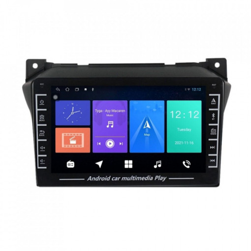 Navigatie dedicata cu Android Suzuki Alto VII 2009 - 2016, 1GB RAM, Radio GPS Dual Zone, Display HD IPS 8" Touchscreen, Internet Wi-Fi, Bluetooth, MirrorLink, USB, Waze