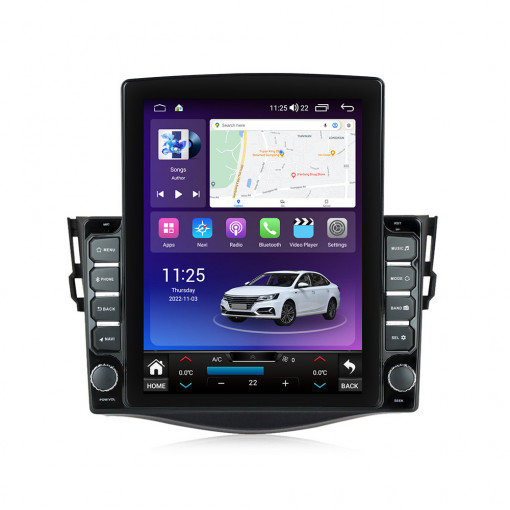 Navigatie dedicata cu Android Toyota Rav4 III 2005 - 2013, 4GB RAM, Radio GPS Dual Zone, Touchscreen IPS 9.7" HD tip Tesla, Internet Wi-Fi si slot SIM 4G, Bluetooth, MirrorLink, USB, Waze