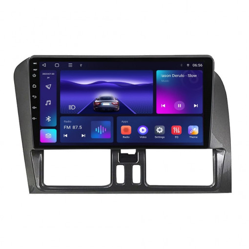 Navigatie dedicata cu Android Volvo XC60 I 2014 - 2017, 3GB RAM, Radio GPS Dual Zone, Display HD QLED 9" Touchscreen, Internet Wi-Fi si slot SIM 4G, Bluetooth, MirrorLink, USB