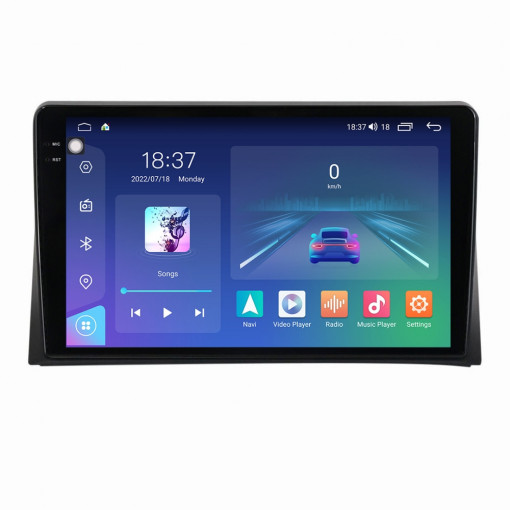 Navigatie dedicata cu Android VW Multivan V (2003-2015), 8GB RAM, Radio GPS Dual Zone, Display 2K QLED 9.5" Touchscreen, Internet Wi-Fi si slot SIM 4G, Bluetooth, MirrorLink, USB, Waze