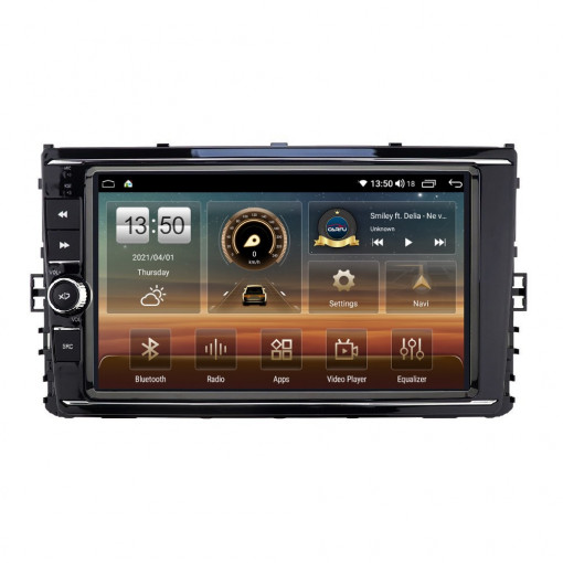 Navigatie dedicata cu Android VW Transporter / Caravelle dupa 2020, 4GB RAM, Radio GPS Dual Zone, Display HD IPS 9'' Touchscreen, Internet Wi-Fi si slot SIM 4G, Bluetooth, MirrorLink, USB, Waze