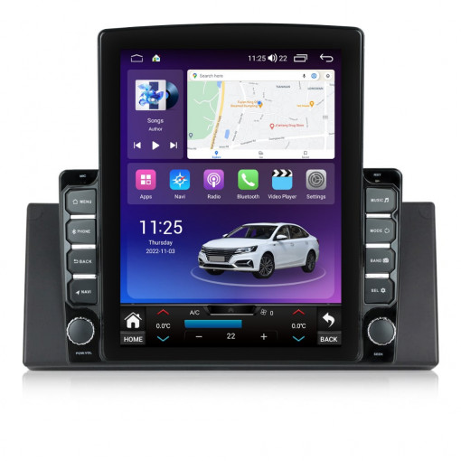 Navigatie dedicata cu Android BMW X5 (E53) 2000 - 2006, 8GB RAM, Radio GPS Dual Zone, Touchscreen IPS 9.7" HD tip Tesla, Internet Wi-Fi si slot SIM 4G, Bluetooth, MirrorLink, USB, Waze