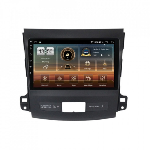 Navigatie dedicata cu Android Citroen C-Crosser 2007 - 2012, 8GB RAM, Radio GPS Dual Zone, Display HD IPS 9" Touchscreen, Internet Wi-Fi si slot SIM 4G, Bluetooth, MirrorLink, USB, Waze