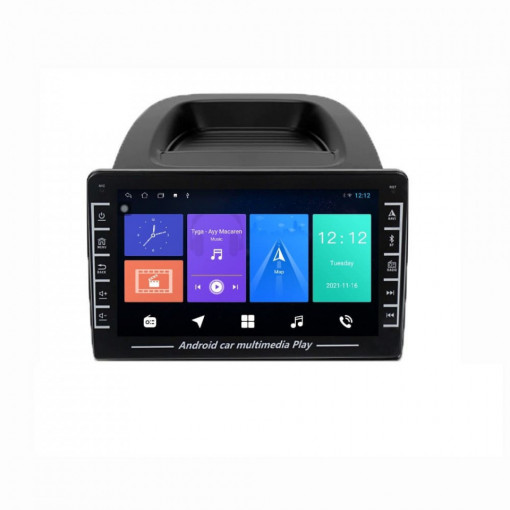 Navigatie dedicata cu Android Ford Ecosport dupa 2018, 1GB RAM, Radio GPS Dual Zone, Display HD IPS 8" Touchscreen, Internet Wi-Fi, Bluetooth, MirrorLink, USB, Waze