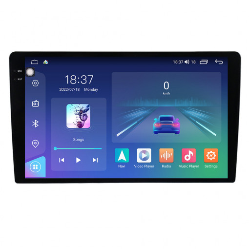 Navigatie dedicata cu Android Ford Fusion 2005 - 2012, 4GB RAM, Radio GPS Dual Zone, Display 2K QLED 9.5" Touchscreen, Internet Wi-Fi si slot SIM 4G, Bluetooth, MirrorLink, USB