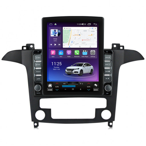 Navigatie dedicata cu Android Ford S-Max I / Galaxy II 2006 - 2015, 4GB RAM, Radio GPS Dual Zone, Touchscreen IPS 9.7" HD tip Tesla, Internet Wi-Fi si slot SIM 4G, Bluetooth, MirrorLink, USB, Waze