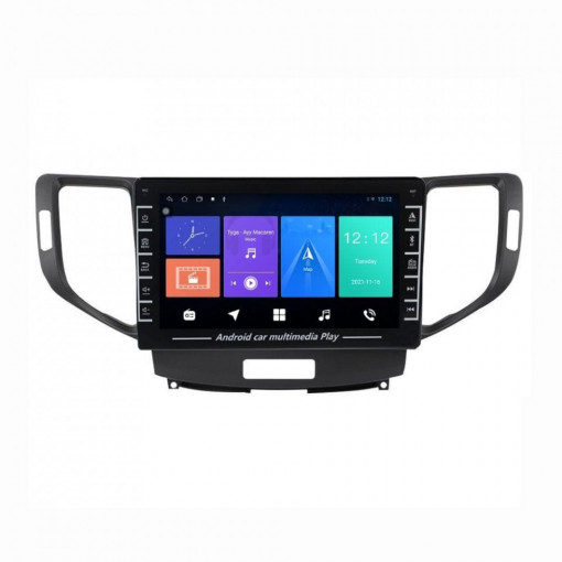 Navigatie dedicata cu Android Honda Accord VIII 2008 - 2012, 1GB RAM, Radio GPS Dual Zone, Display HD IPS 8" Touchscreen, Internet Wi-Fi, Bluetooth, MirrorLink, USB, Waze