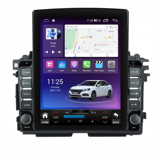 Navigatie dedicata cu Android Honda HR-V 2014 - 2021, 4GB RAM, Radio GPS Dual Zone, Touchscreen IPS 9.7" HD tip Tesla, Internet Wi-Fi si slot SIM 4G, Bluetooth, MirrorLink, USB