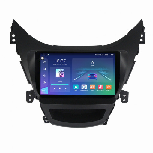 Navigatie dedicata cu Android Hyundai Elantra V 2010 - 2014, 4GB RAM, Radio GPS Dual Zone, Display 2K QLED 9.5" Touchscreen, Internet Wi-Fi si slot SIM 4G, Bluetooth, MirrorLink, USB, Waze