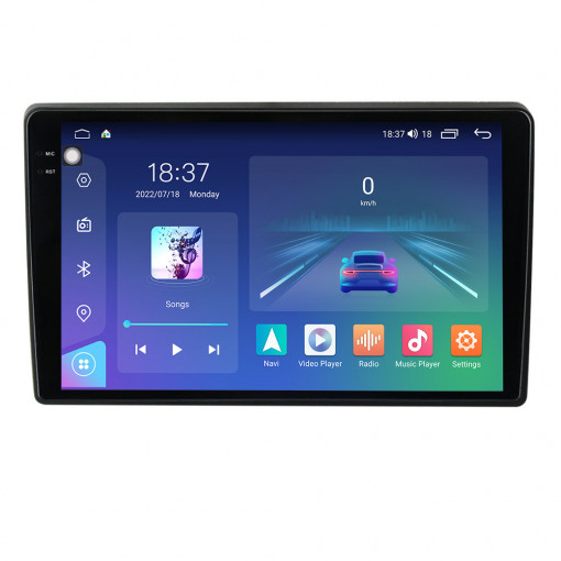 Navigatie dedicata cu Android Hyundai i40 2012 - 2020, 8GB RAM, Radio GPS Dual Zone, Display 2K QLED 9.5" Touchscreen, Internet Wi-Fi si slot SIM 4G, Bluetooth, MirrorLink, USB, Waze