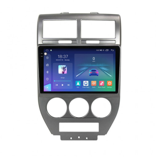 Navigatie dedicata cu Android Jeep Patriot I 2006 - 2010, 4GB RAM, Radio GPS Dual Zone, Display 2K QLED 10.36" Touchscreen, Internet Wi-Fi si slot SIM 4G, Bluetooth, MirrorLink, USB, Waze