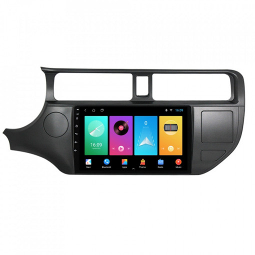 Navigatie dedicata cu Android Kia Rio III 2011 - 2014, 2GB RAM, Radio GPS Dual Zone, Display HD 9" Touchscreen, Internet Wi-Fi, Bluetooth, MirrorLink, USB, Waze