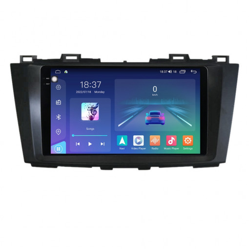 Navigatie dedicata cu Android Mazda 5 2010 - 2017, 8GB RAM, Radio GPS Dual Zone, Display 2K QLED 9.5" Touchscreen, Internet Wi-Fi si slot SIM 4G, Bluetooth, MirrorLink, USB