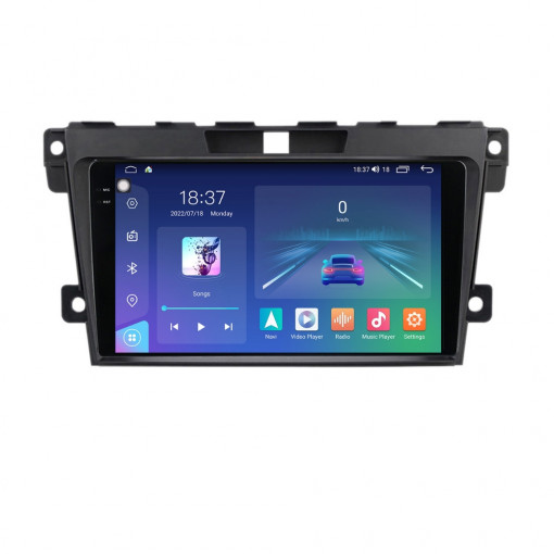 Navigatie dedicata cu Android Mazda CX-7 2006 - 2015, 4GB RAM, Radio GPS Dual Zone, Display 2K QLED 9.5" Touchscreen, Internet Wi-Fi si slot SIM 4G, Bluetooth, MirrorLink, USB