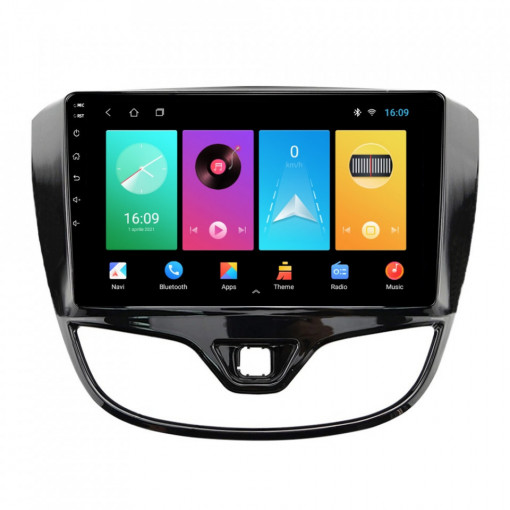 Navigatie dedicata cu Android Opel Karl 2015 - 2019, 1GB RAM, Radio GPS Dual Zone, Display HD 9" Touchscreen, Internet Wi-Fi, Bluetooth, MirrorLink, USB, Waze