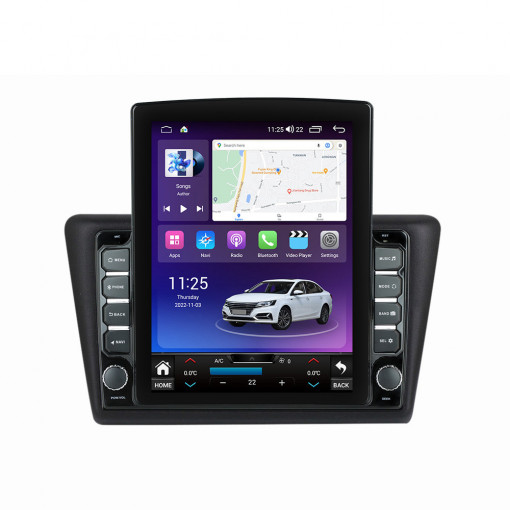 Navigatie dedicata cu Android Skoda Rapid 2011 - 2019, 8GB RAM, Radio GPS Dual Zone, Touchscreen IPS 9.7" HD tip Tesla, Internet Wi-Fi si slot SIM 4G, Bluetooth, MirrorLink, USB, Waze