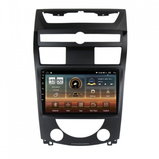 Navigatie dedicata cu Android Ssangyong Rexton 2006 - 2012, 6GB RAM, Radio GPS Dual Zone, Display HD IPS 10" Touchscreen, Internet Wi-Fi si slot SIM 4G, Bluetooth, MirrorLink, USB, Waze
