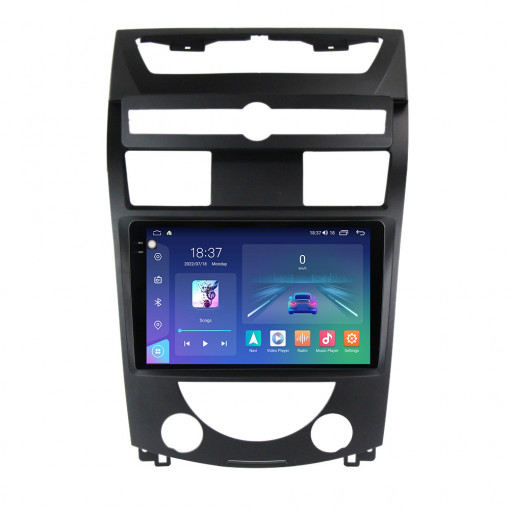Navigatie dedicata cu Android Ssangyong Rexton 2006 - 2012, 8GB RAM, Radio GPS Dual Zone, Display 2K QLED 10.36" Touchscreen, Internet Wi-Fi si slot SIM 4G, Bluetooth, MirrorLink, USB