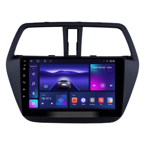 Navigatie dedicata cu Android Suzuki SX4 S-Cross dupa 2013, 3GB RAM, Radio GPS Dual Zone, Display HD QLED 9" Touchscreen, Internet Wi-Fi si slot SIM 4G, Bluetooth, MirrorLink, USB