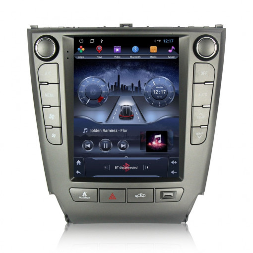 Navigatie dedicata cu Android tip tesla Lexus IS 2005 - 2013, 2GB RAM, Radio GPS Dual Zone, Touchscreen IPS 9.7" HD, Internet Wi-Fi, Bluetooth, MirrorLink, USB