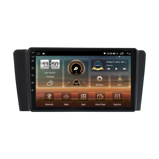 Navigatie dedicata cu Android Volvo V70 II / XC70 I 2000 - 2004, 8GB RAM, Radio GPS Dual Zone, Display HD QLED 9" Touchscreen, Internet Wi-Fi si slot SIM 4G, Bluetooth, MirrorLink, USB