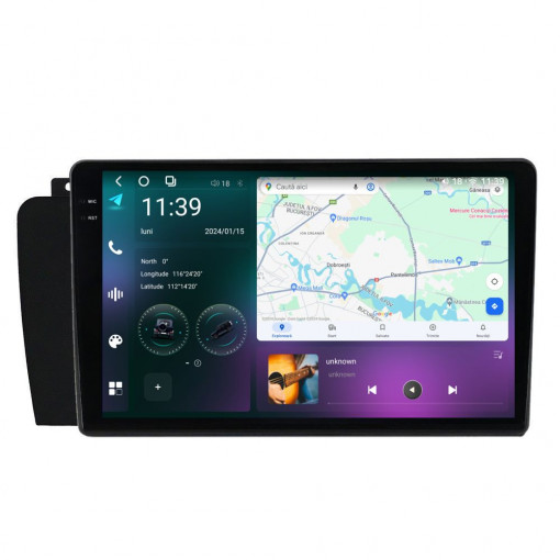 Navigatie dedicata cu Android Volvo V70 II / XC70 I 2004 - 2008, 12GB RAM, Radio GPS Dual Zone, Display 2K QLED 9.5" Touchscreen, Internet Wi-Fi si slot SIM 4G, Bluetooth, MirrorLink, USB