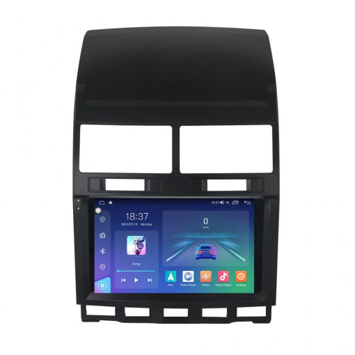 Navigatie dedicata cu Android VW Touareg 7L 2002 - 2011, 4GB RAM, Radio GPS Dual Zone, Display 2K QLED 9.5" Touchscreen, Internet Wi-Fi si slot SIM 4G, Bluetooth, MirrorLink, USB