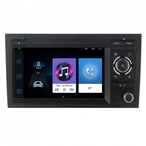 Navigatie dedicata cu Android Audi A4 (B6, B7) 2000 - 2008, 2GB RAM, Radio GPS Dual Zone, Display HD 7" Touchscreen, Internet Wi-Fi, Bluetooth, MirrorLink, USB, Waze