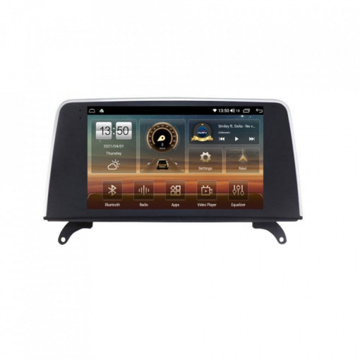 Navigatie dedicata cu Android BMW X6 (E71) 2009 - 2014, 6GB RAM, Radio GPS Dual Zone, Display HD IPS 9" Touchscreen, Internet Wi-Fi si slot SIM 4G, Bluetooth, MirrorLink, USB, Waze