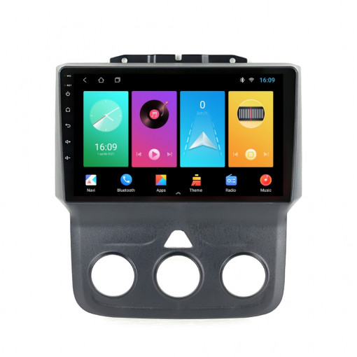 Navigatie dedicata cu Android Dodge RAM 2013 - 2018, clima manuala, 2GB RAM, Radio GPS Dual Zone, Display HD IPS 9" Touchscreen, Internet Wi-Fi, Bluetooth, MirrorLink, USB, Waze