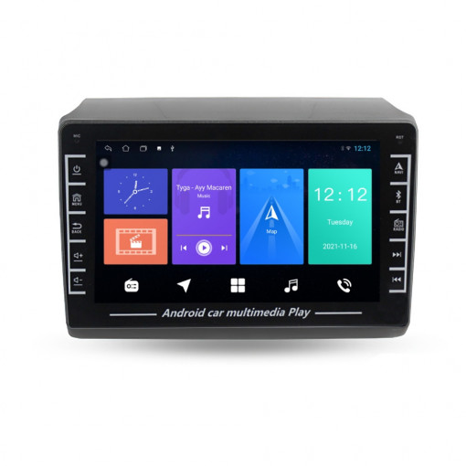 Navigatie dedicata cu Android Fiat Ducato 2006 - 2020 cu navigatie originala, 1GB RAM, Radio GPS Dual Zone, Display HD IPS 8" Touchscreen, Internet Wi-Fi, Bluetooth, MirrorLink, USB, Waze