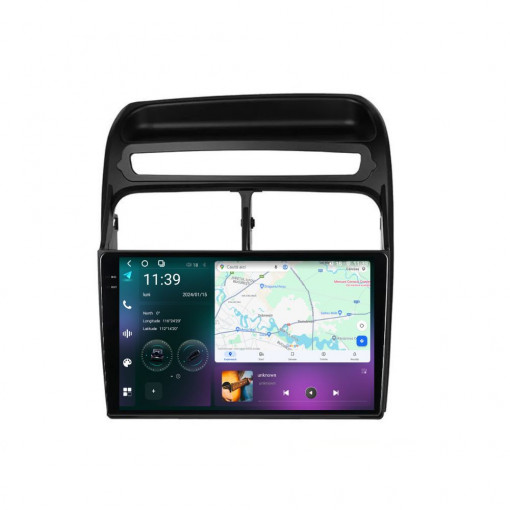 Navigatie dedicata cu Android Fiat Linea 2006 - 2012, 12GB RAM, Radio GPS Dual Zone, Display 2K QLED 9.5" Touchscreen, Internet Wi-Fi si slot SIM 4G, Bluetooth, MirrorLink, USB