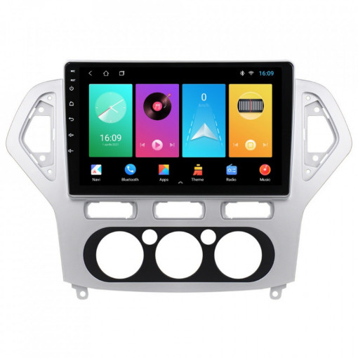 Navigatie dedicata cu Android Ford Mondeo IV 2007 - 2011, clima manuala, 2GB RAM, Radio GPS Dual Zone, Display HD 10" Touchscreen, Internet Wi-Fi, Bluetooth, MirrorLink, USB, Waze