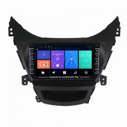 Navigatie dedicata cu Android Hyundai Elantra V 2010 - 2014, 1GB RAM, Radio GPS Dual Zone, Display HD IPS 8" Touchscreen, Internet Wi-Fi, Bluetooth, MirrorLink, USB, Waze