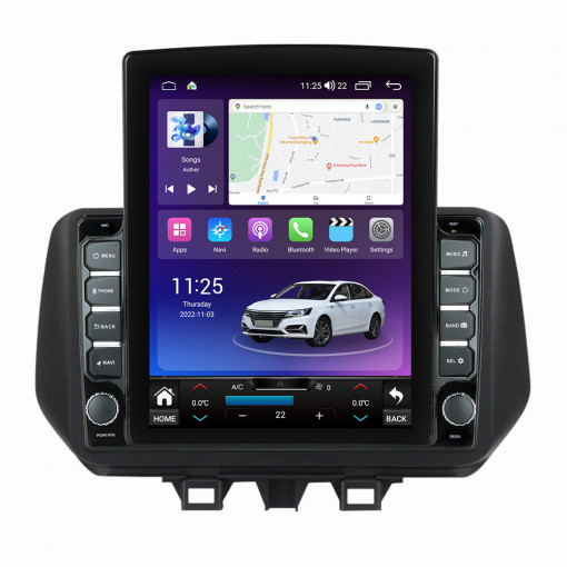 Navigatie dedicata cu Android Hyundai Tucson 2018 - 2020, 4GB RAM, Radio GPS Dual Zone, Touchscreen IPS 9.7" HD tip Tesla, Internet Wi-Fi si slot SIM 4G, Bluetooth, MirrorLink, USB, Waze