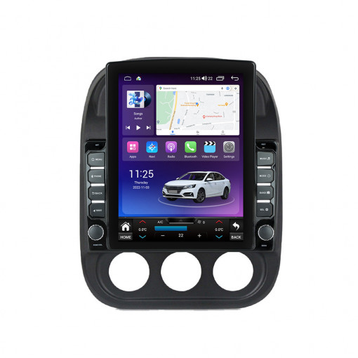 Navigatie dedicata cu Android Jeep Patriot I 2011 - 2017, 4GB RAM, Radio GPS Dual Zone, Touchscreen IPS 9.7" HD tip Tesla, Internet Wi-Fi si slot SIM 4G, Bluetooth, MirrorLink, USB, Waze