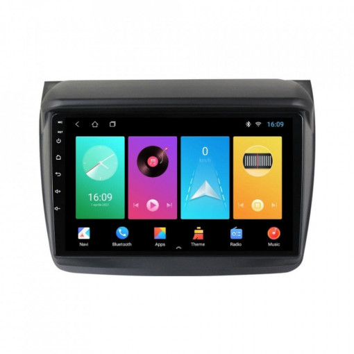 Navigatie dedicata cu Android Mitsubishi L200 2005 - 2015, 2GB RAM, Radio GPS Dual Zone, Display HD IPS 9" Touchscreen, Internet Wi-Fi, Bluetooth, MirrorLink, USB, Waze