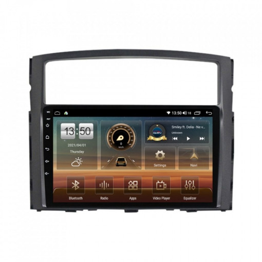 Navigatie dedicata cu Android Mitsubishi Pajero IV 2006 - 2018, 4GB RAM, Radio GPS Dual Zone, Display HD IPS 9" Touchscreen, Internet Wi-Fi si slot SIM 4G, Bluetooth, MirrorLink, USB, Waze