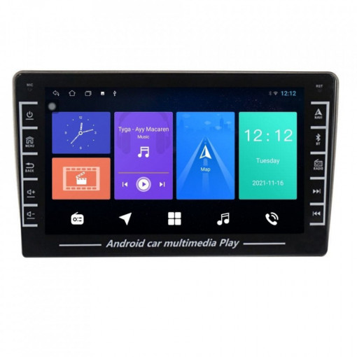 Navigatie dedicata cu Android Nissan Tiida 2004 - 2013, 1GB RAM, Radio GPS Dual Zone, Display HD IPS 8" Touchscreen, Internet Wi-Fi, Bluetooth, MirrorLink, USB, Waze