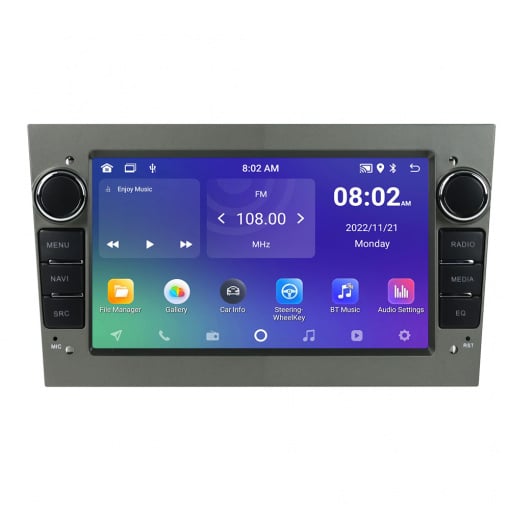 Navigatie dedicata cu Android Opel Combo C 2001 - 2012, gri inchis, 2GB RAM, Radio GPS Dual Zone, Display HD 7" Touchscreen, Internet Wi-Fi, Bluetooth, MirrorLink, USB