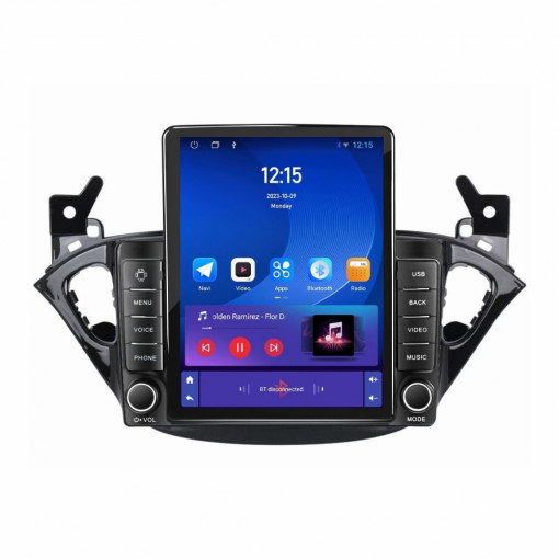 Navigatie dedicata cu Android Opel Corsa E 2014 - 2019, 1GB RAM, Radio GPS Dual Zone, Touchscreen IPS 9.7" HD tip Tesla, Internet Wi-Fi, Bluetooth, MirrorLink, USB