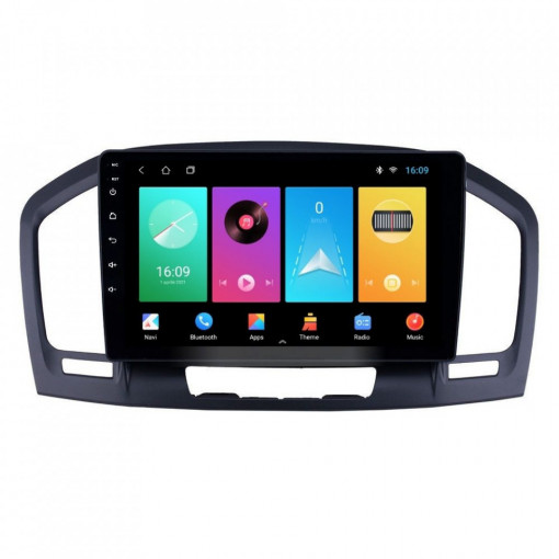Navigatie dedicata cu Android Opel Insignia A 2008 - 2013, 1GB RAM, Radio GPS Dual Zone, Display HD 9" Touchscreen, Internet Wi-Fi, Bluetooth, MirrorLink, USB, Waze