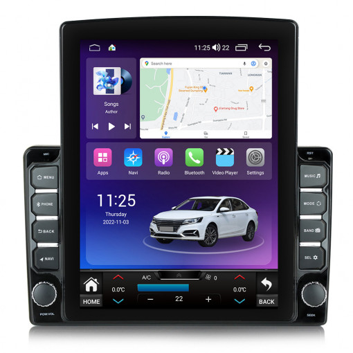 Navigatie dedicata cu Android Peugeot 308 II 2013 - 2021, 4GB RAM, Radio GPS Dual Zone, Touchscreen IPS 9.7" HD tip Tesla, Internet Wi-Fi si slot SIM 4G, Bluetooth, MirrorLink, USB, Waze
