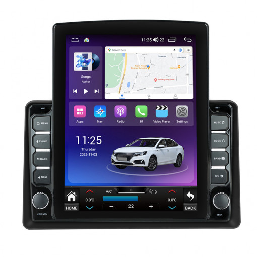 Navigatie dedicata cu Android Renault Express dupa 2021, 8GB RAM, Radio GPS Dual Zone, Touchscreen IPS 9.7" HD tip Tesla, Internet Wi-Fi si slot SIM 4G, Bluetooth, MirrorLink, USB