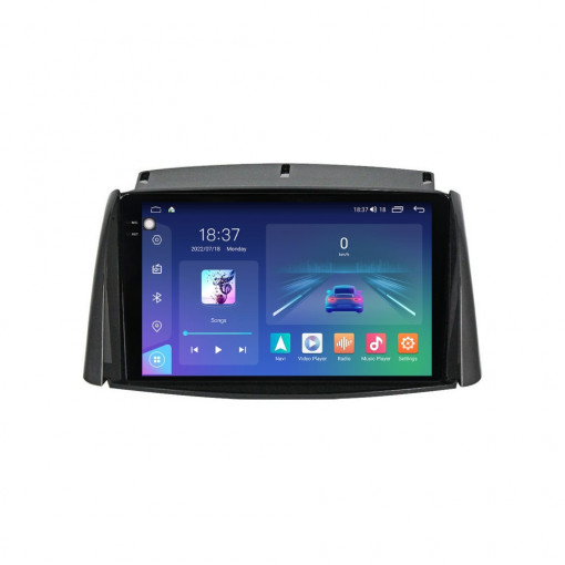 Navigatie dedicata cu Android Renault Koleos 2008 - 2016, 4GB RAM, Radio GPS Dual Zone, Display 2K QLED 9.5" Touchscreen, Internet Wi-Fi si slot SIM 4G, Bluetooth, MirrorLink, USB, Waze