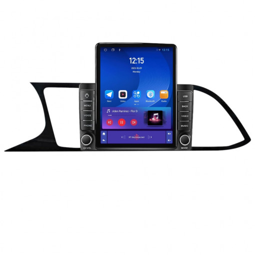 Navigatie dedicata cu Android Seat Leon 5F 2013 - 2020, 1GB RAM, Radio GPS Dual Zone, Touchscreen IPS 9.7" HD tip Tesla, Internet Wi-Fi, Bluetooth, MirrorLink, USB