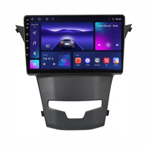 Navigatie dedicata cu Android Ssangyong Korando 2013 - 2019, 3GB RAM, Radio GPS Dual Zone, Display HD QLED 9" Touchscreen, Internet Wi-Fi si slot SIM 4G, Bluetooth, MirrorLink, USB