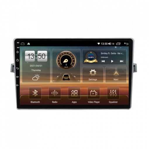 Navigatie dedicata cu Android Toyota Verso 2009 - 2018, 4GB RAM, Radio GPS Dual Zone, Display HD IPS 9" Touchscreen, Internet Wi-Fi si slot SIM 4G, Bluetooth, MirrorLink, USB, Waze