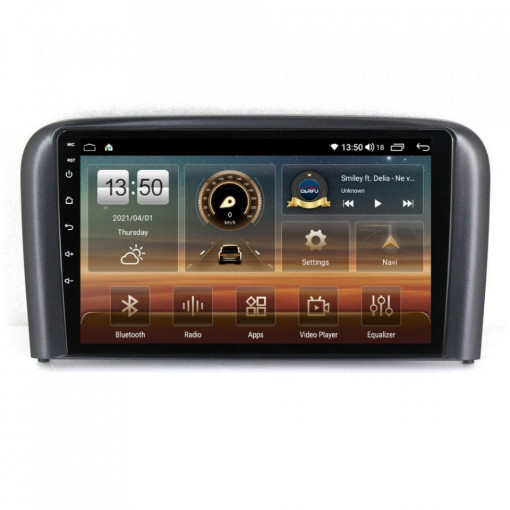 Navigatie dedicata cu Android Volvo S80 I 2004 - 2006, 4GB RAM, Radio GPS Dual Zone, Display HD IPS 9" Touchscreen, Internet Wi-Fi si slot SIM 4G, Bluetooth, MirrorLink, USB, Waze
